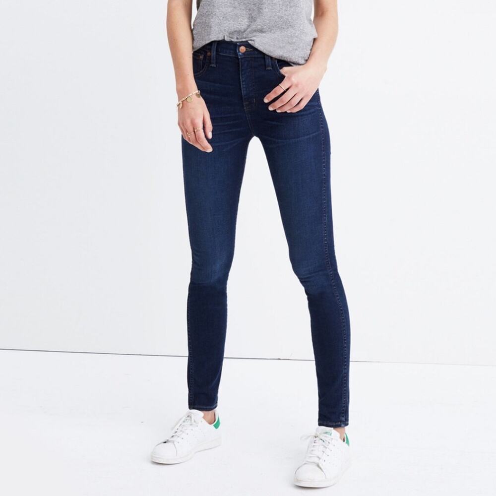 Madewell 10"‎ High Rise Skinny Jeans Dark Wash Size 28 Style M2230
